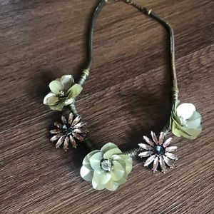 DownEast- floral statement necklace
